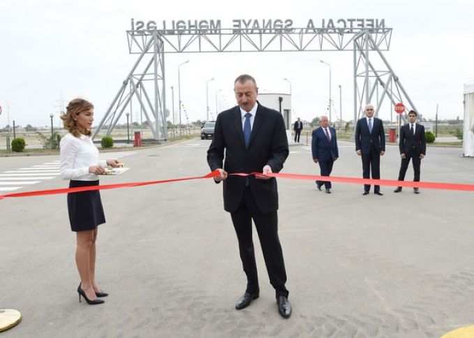 Neftçala Sənaye Məhəlləsi açıldı - Prezident müəssisələri işə saldı