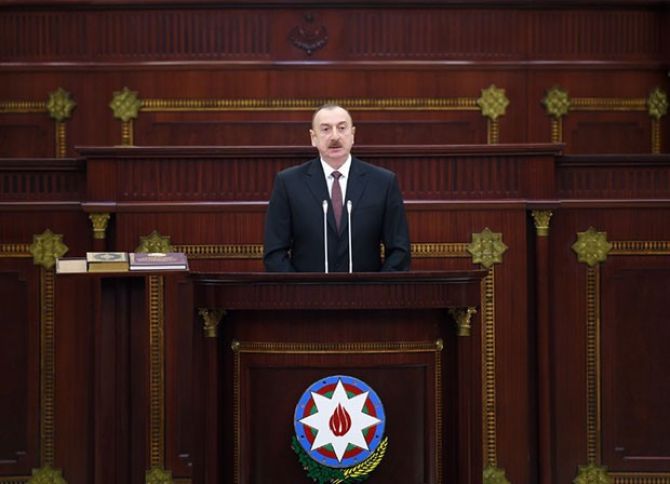 İlham Əliyevin andiçmə mərasimindəki nitqi 