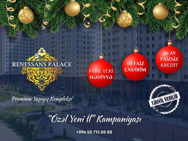 10%-dək endirim, 36 aylıq faizsiz kredit, avtomobil üçün park yeri hədiyyə!