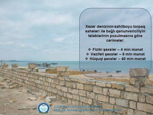 Zəbt olunandan sonra Xəzər dənizinin sahilboyu torpaqlarına nəzarət gücləndirilir