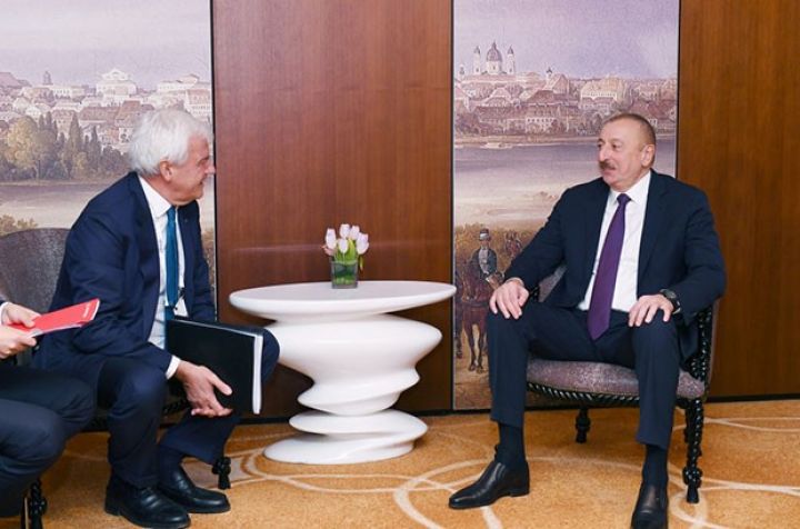 İlham Əliyev İtaliyanın qlobal şirkətinin direktoru ilə görüşüb