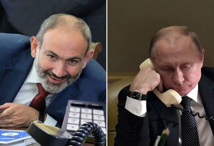 Paşinyan Putinə zəng edib
