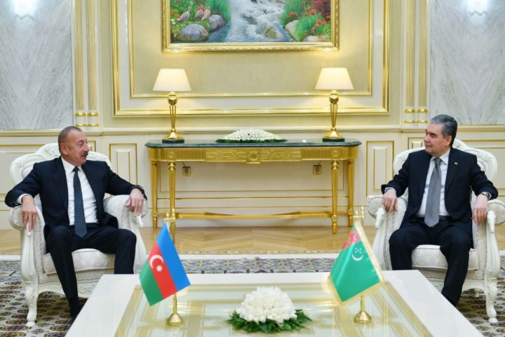 Azərbaycan və Türkmənistan prezidentlərinin görüşü olub