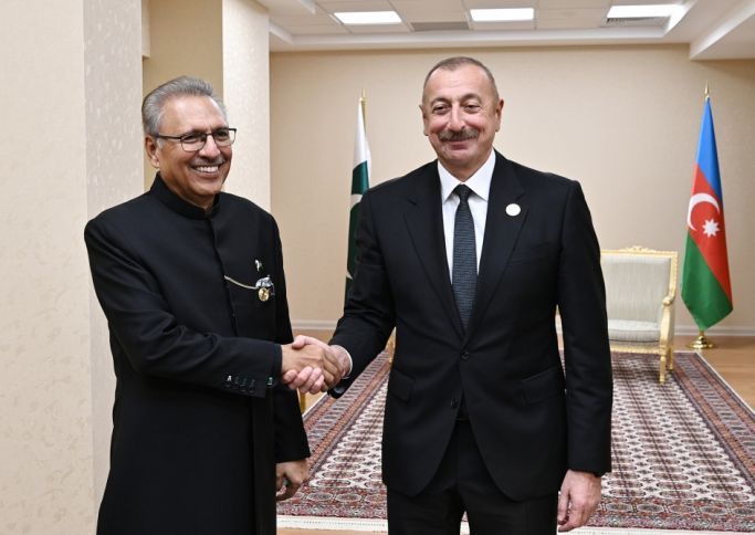 İlham Əliyevin Pakistan Prezidentilə görüşü olub