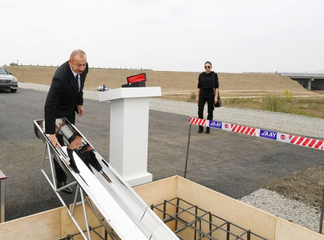Yeni Füzuli-Ağdam yolunun təməli qoyuldu