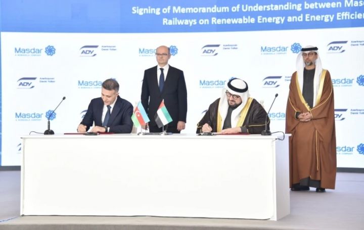 “Azərbaycan Dəmir Yolları” “Masdar” şirkətilə anlaşdı