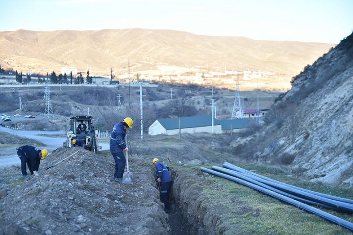 Talış kəndinə su xəttinin çəkilişi yekunlaşıb, Suqovuşan üzrə də işlər başa çatmaq üzrədir