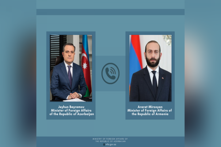 Ceyhun Bayramovun Ermənistan xarici işlər naziri ilə telefon danışığı oldu
