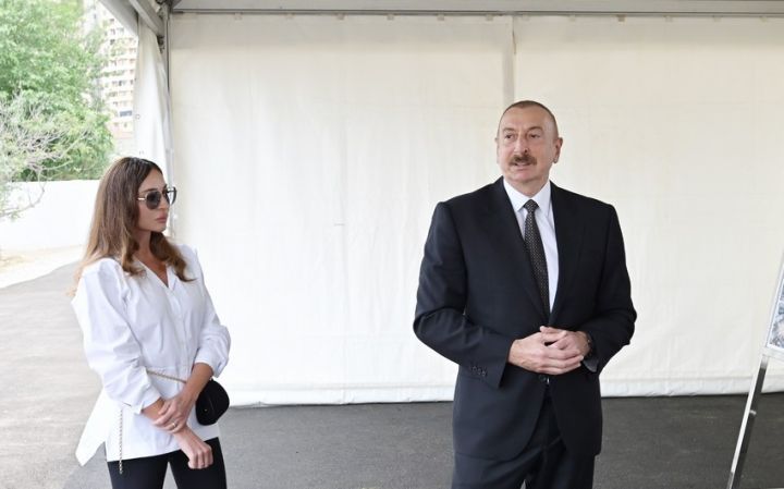 Prezident və birinci xanım “Basqal” Dövlət Tarix-Memarlıq Qoruğunda aparılan bərpa işləri ilə tanış olublar