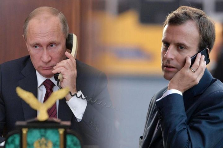 Makron: "Son 6 ayda Putinlə ən azı 100 saat telefonla danışmışıq"