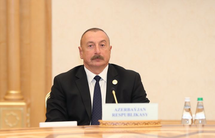 Xəzəryanı Dövlətlərin Dövlət Başçılarının VI Zirvə Toplantısı keçirilib, İlham Əliyev Toplantıda çıxış edib
