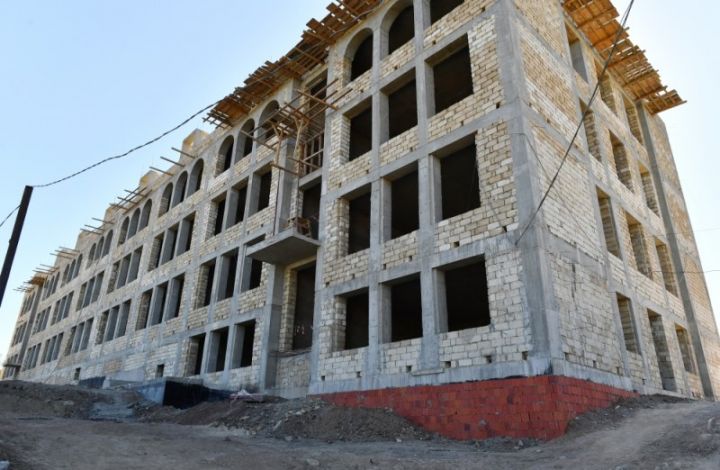Şuşada 1 saylı tam orta məktəbin binasının tikintisi davam etdirilir