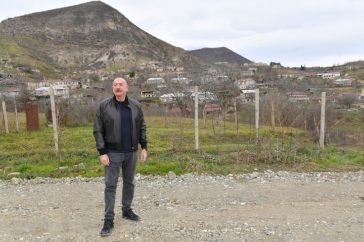 Prezident Xocalı rayonunun Pircamal kəndində olub