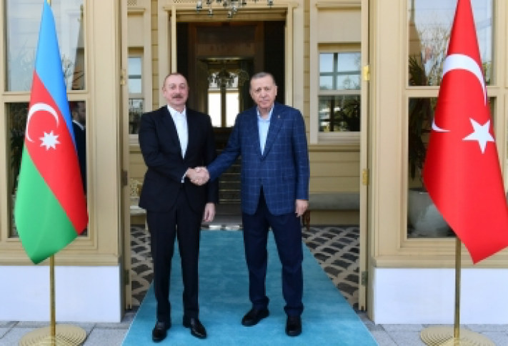 Əliyevin  Ərdoğan ilə görüşüb