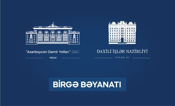 ADY və DİN əhaliyə çağırış edir: “Dəmir yolu infrastrukturunun mühafizəsi hərəkətin təhlükəsizliyinə xidmət edir”