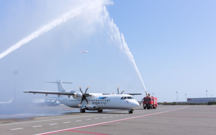 Bakı aeroportu “Georgian Wings” aviaşirkətinin ilk reysini qəbul etdi
