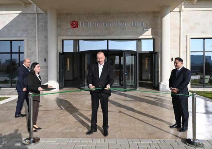 Ağdamda  “Hilton” hoteli  istifadəyə verildi