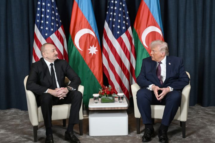 İlham Əliyevin Donald Tramp ilə görüşü olub - FOTOLAR