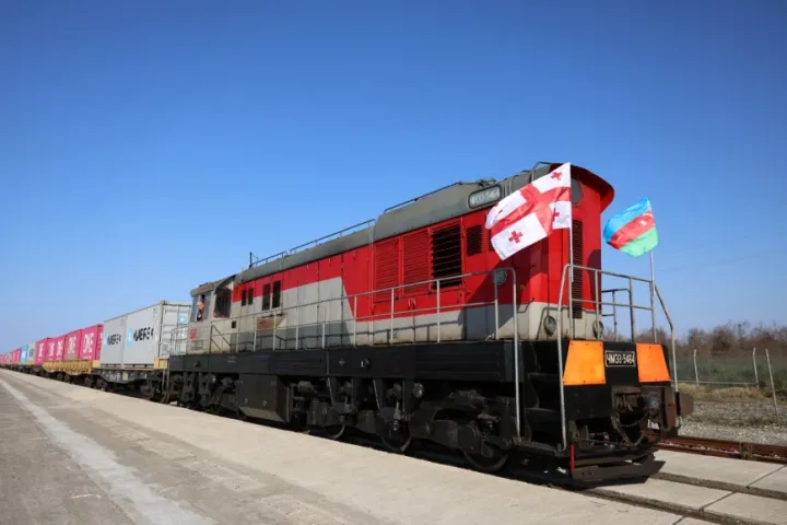 Poti–Bakı ekspres blok-qatarı yola salınıb - MƏRASİM KEÇİRİLİB