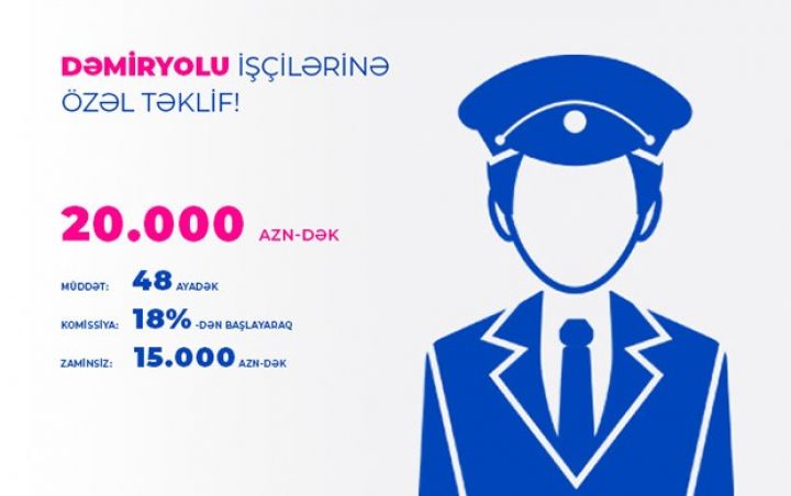 Beynəlxalq Bankda dəmiryolu işçiləri üçün kredit kampaniyası!