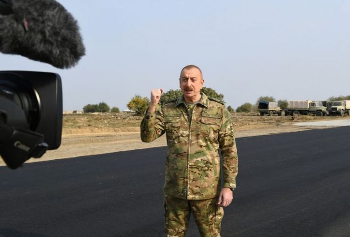 Füzuli şəhərindən Şuşaya yol çəkilir
