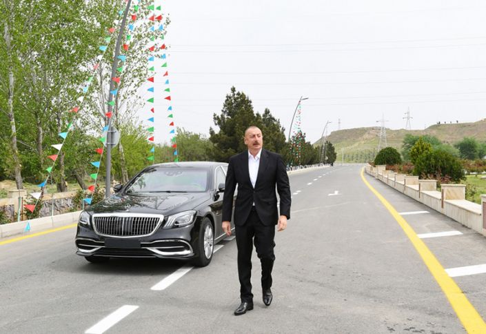 Hacıqabul-Muğan yolu yenidənqurmadan sonra istifadəyə verilib