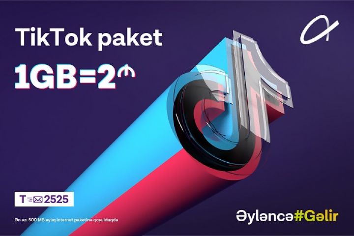 Azercell ilə TikTok indi daha əlçatandır!