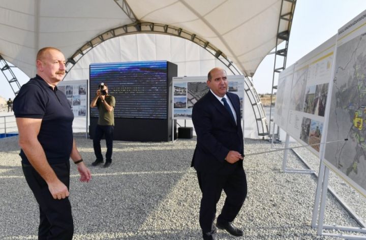 Ağdamın Sarıcalı kəndinin təməli qoyulub