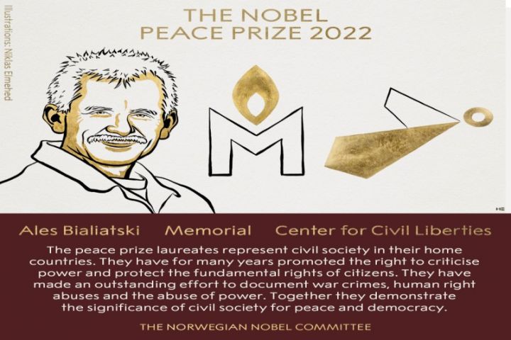 Nobel sülh mükafatının sahibləri məlum olub