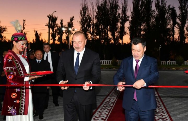 Bişkekdə Qırğızıstan-Azərbaycan Dostluq Parkının açılışı olub  - FOTOLAR