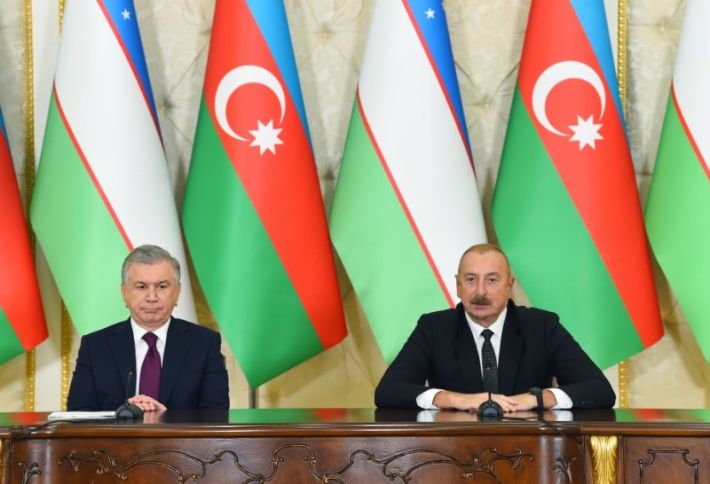 Azərbaycan və Özbəkistan prezidentlərinin mətbuata bəyanatları