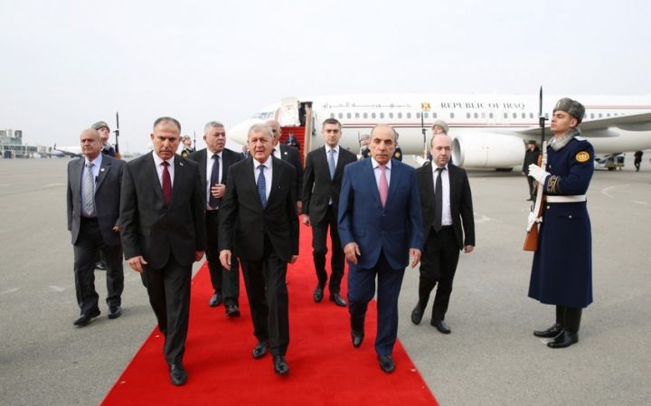 İraq Prezidenti Azərbaycana səfərə gəldi