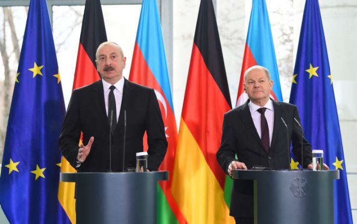 Azərbaycan Prezidenti və Almaniya Kanslerinin birgə mətbuat konfransı - TAM MƏTN