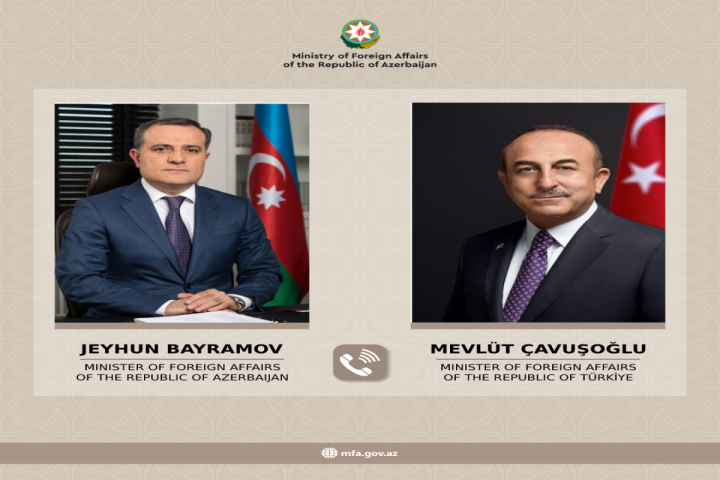 Çavuşoğlu və Ceyhun Bayramov regional məsələləri müzakirə edib