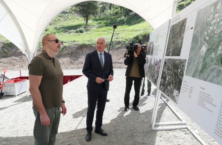 Laçın şəhərində ilk çoxmənzilli yaşayış məhəlləsinin təməli qoyulub