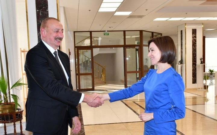 Kişineuda Azərbaycan və Moldova prezidentlərinin görüşü olub