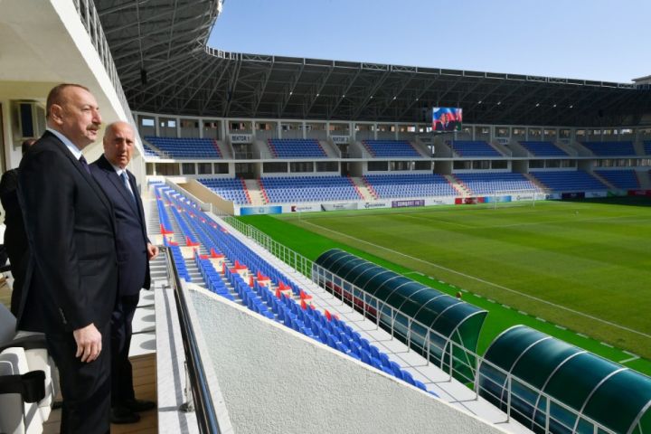 Sumqayıt şəhər stadionunu yenidən qurulub