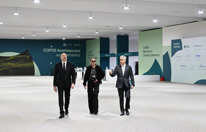 Prezident və birinci xanım COP29-la bağlı yaradılan şəraitlə tanış olublar - YENİLƏNİB