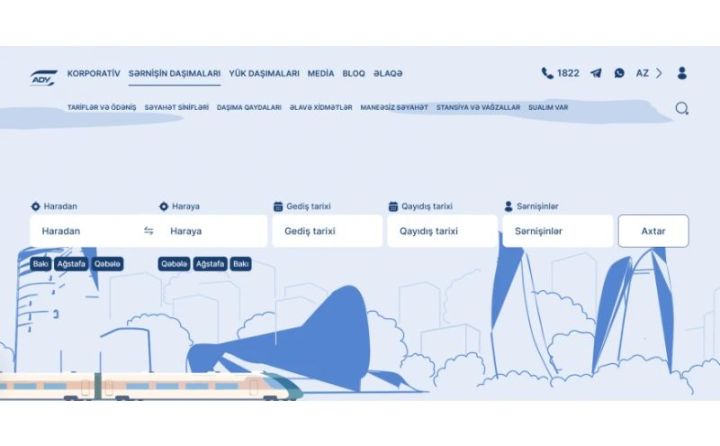 “Azərbaycan Dəmir Yolları” yenilənmiş korporativ veb-saytını istifadəyə verib.